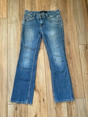 Calvin Klein Jeans Women's Faded Blue Bootcut Denim